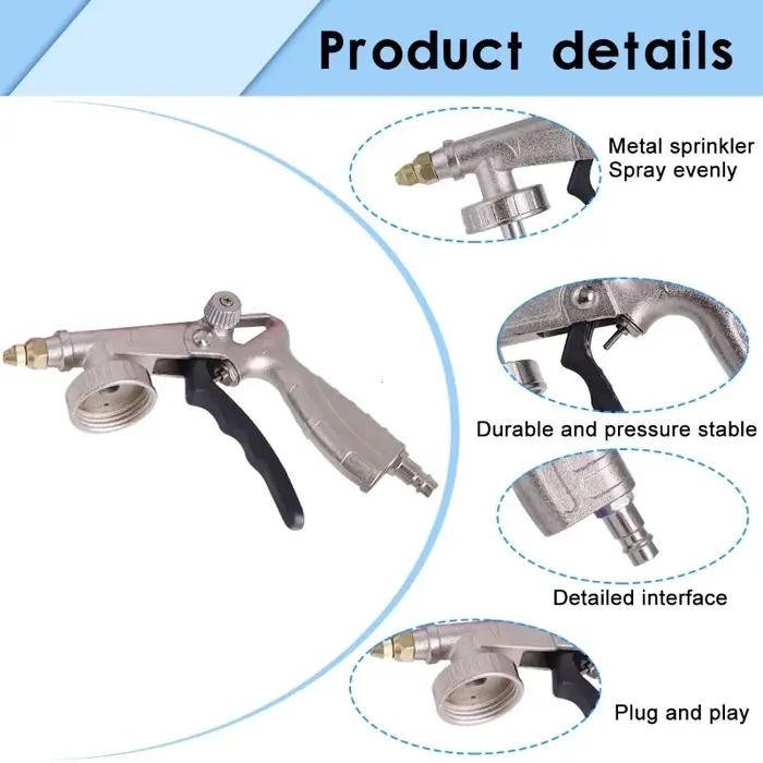 Pistolet de pulvérisation réglable pour peinture aérographe, colle automobile, sous-couche blindée et revêtement de châssis métallique