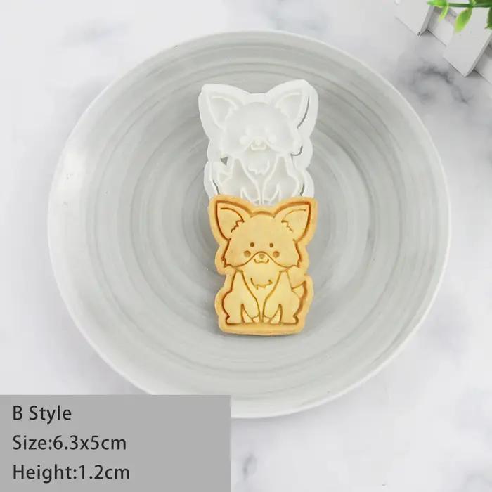 Moule à biscuits 3D en forme de chien, outil de cuisson pour biscuits, desserts, gâteaux en fondant, outils de décoration de gâteaux, nouveauté