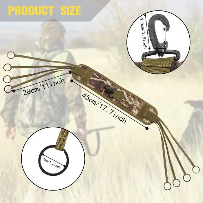 Collier de chasse multifonction avec 12 boucles et épaulette renforcée - harnais durable pour équipement extérieur