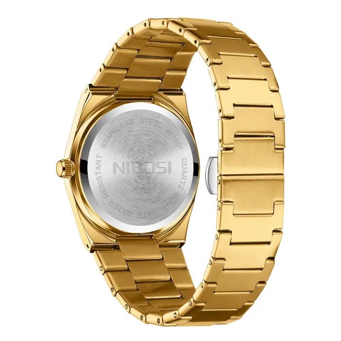 Montre sport homme NIBOSI luxe quartz - Étanche luminescente date semaine acier inoxydable