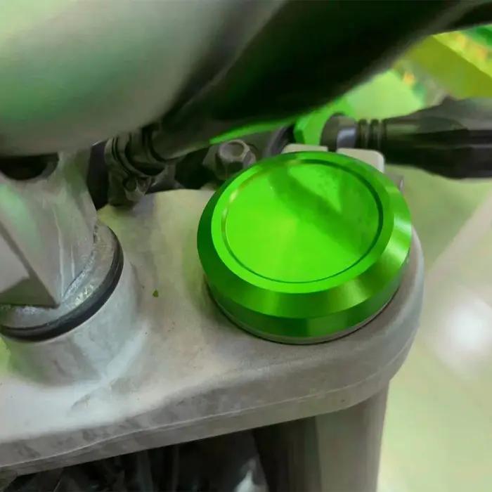 Couvercle de fourche avant de moto en aluminium CNC, couvercle de Suspension décoratif pour KAWASAKI