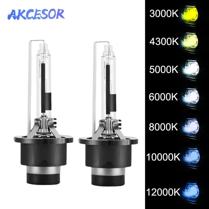 2 ampoules au xénon D2S D2R D4S D4R HID, Kit d'ampoules de phares de voiture, lampe automatique 4300