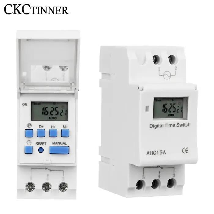 Minuterie numérique LCD AHC15A, relais de temps Programmable, contrôleur de commutateur 12V 24V 48V