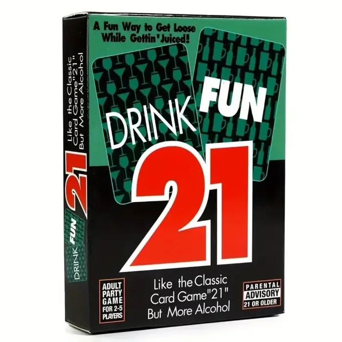 Jeu de cartes interactif Drink Fun 21 pour adultes soirées fêtes convivialité partage amical cadeau occasions spéciales