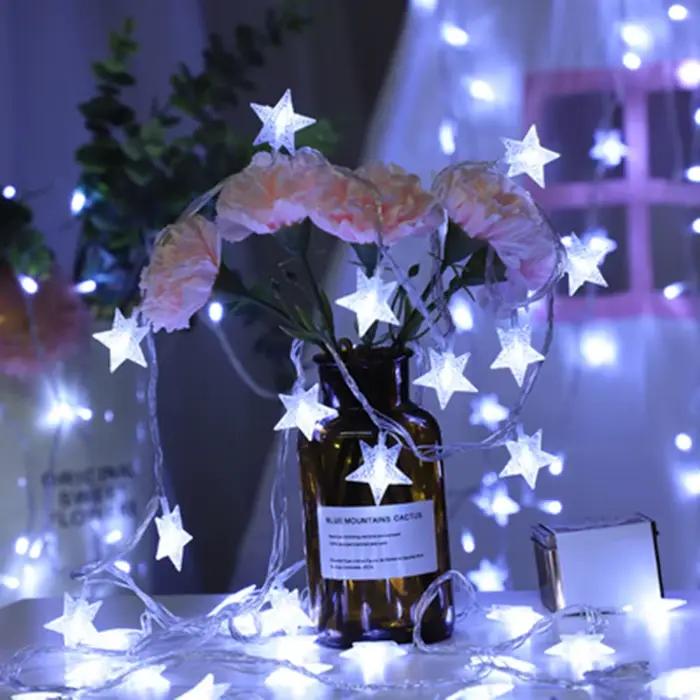 1.5m/3m/6m/10m LED étoile chaîne lumières guirlande de noël batterie USB alimenté fête de mariage ri