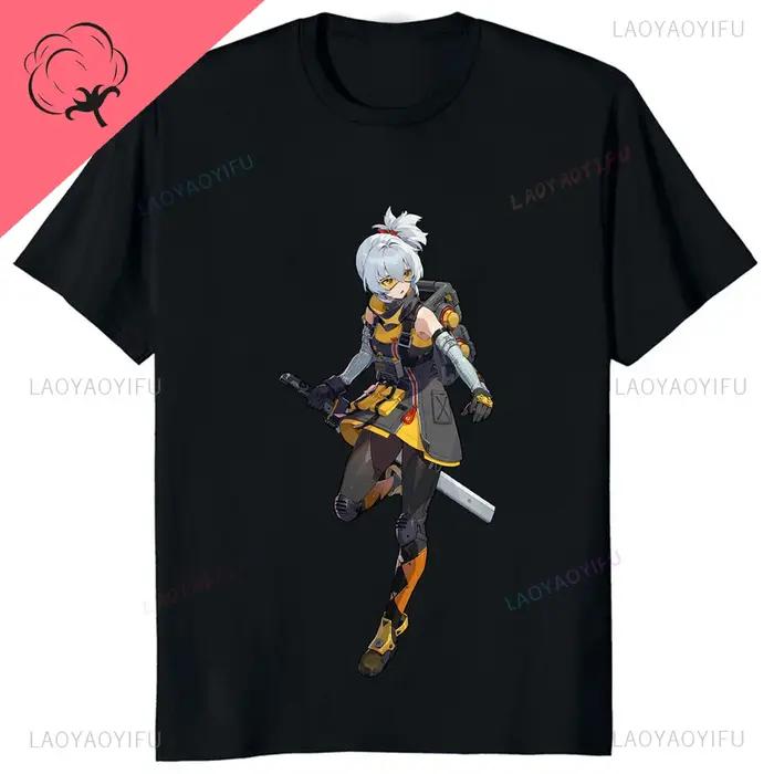 Kawaii Zenless Zone Zéro T-Shirt ACG ARPG Fans de jeux Cosplay graphique