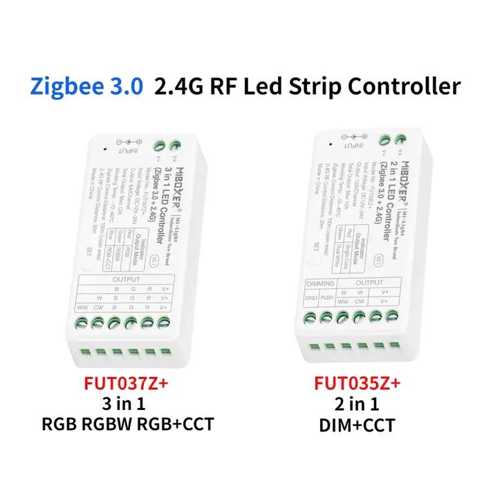 2.4G RF a mené le contrôleur de bande DC12-24V FUT035Z + 2in 1/FUT0ino Z + 3in1 + Zigbee 3.0 pour le