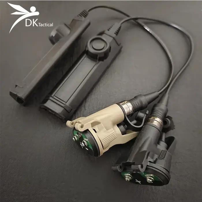 Lampe torche tactique X400 X300 pour pistolets interrupteur double télécommande SF Tailcap compatible avec armes pour chasseurs et randonneurs夜晚狩猎和徒步旅行的理想伴侣:战术手电筒X400 X300,适用于手枪,带有双按钮遥控SF尾盖,兼容多种武器型号