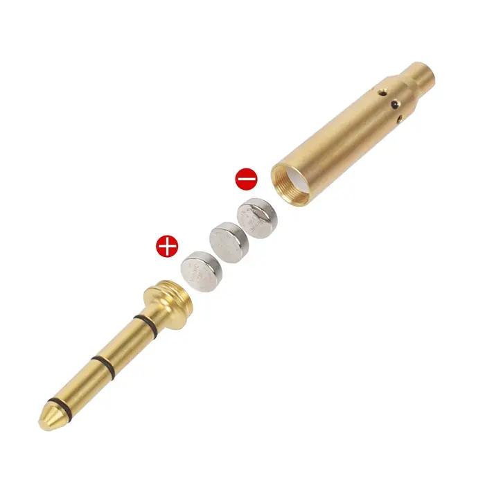 Jauge de balle d'entraînement de vue Laser rouge tactique. 223/9mm/12GA/20GA/7.62/.45/.22LR cartouche en laiton alésage pour la chasse