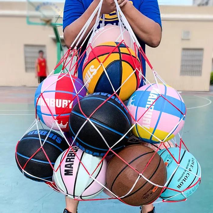 Filet de sport extérieur pour 10 ballons – Sac de transport portable