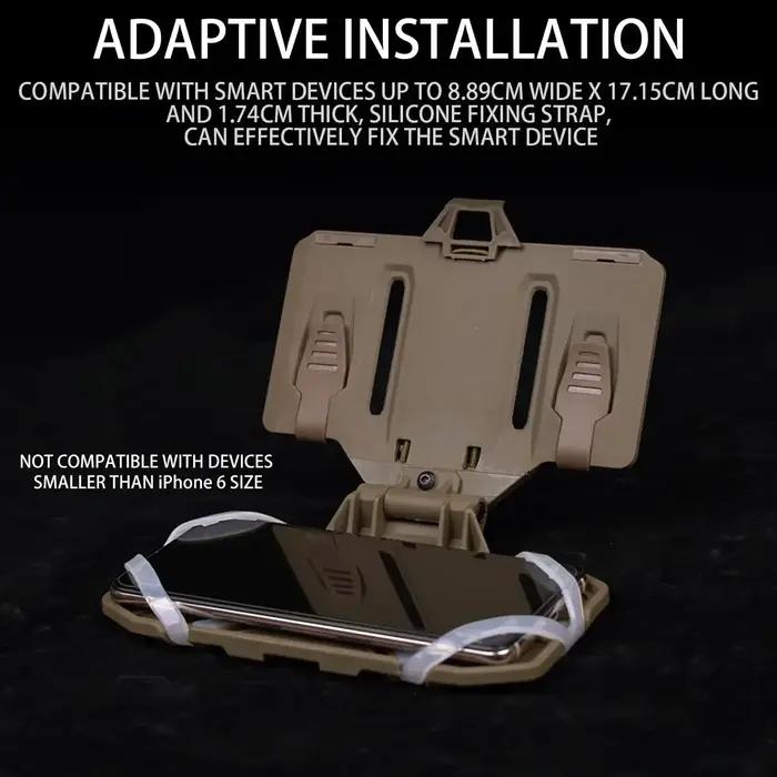 Panneau admin tactique molle navigation téléphone veste chasse accessoire poche poitrine