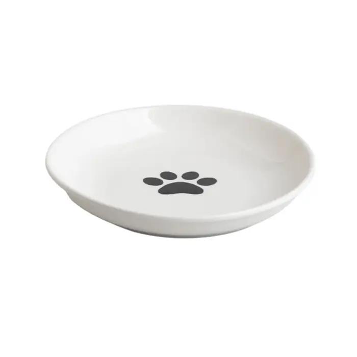 Bol pour chat de compagnie, plateau en conserve pour collation, pas facile à débaser sur le fond en