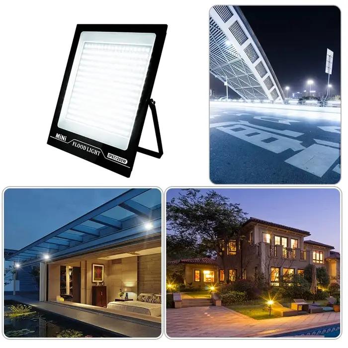 Projecteur LED 220V 10W 20W 30W 50W 100W 150W 200W IP67 Étanche pour l'extérieur, idéal pour l'éclai