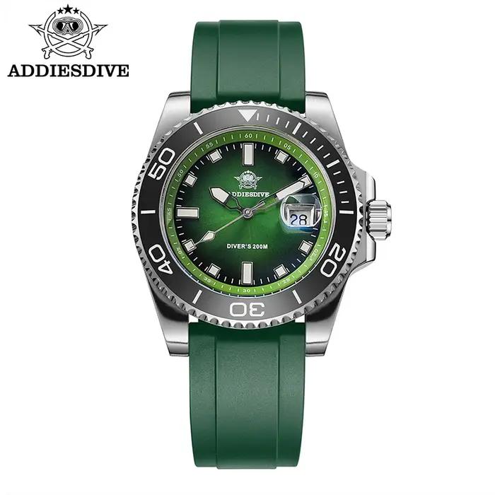 Montre de plongée ADDIESDIVE 41mm étanche 200m mouvement Japon 2115 pour chasse sous-marine