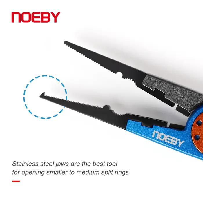 NOEBY – pince de pêche multifonctionnelle en acier inoxydable, ligne de coupe, anneau fendu, outil p