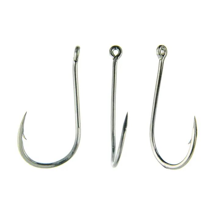 15-100 hameçon CHINU en boîte avec anneau bouche tordue barbelé pêche sur roche pêche en mer hameçon