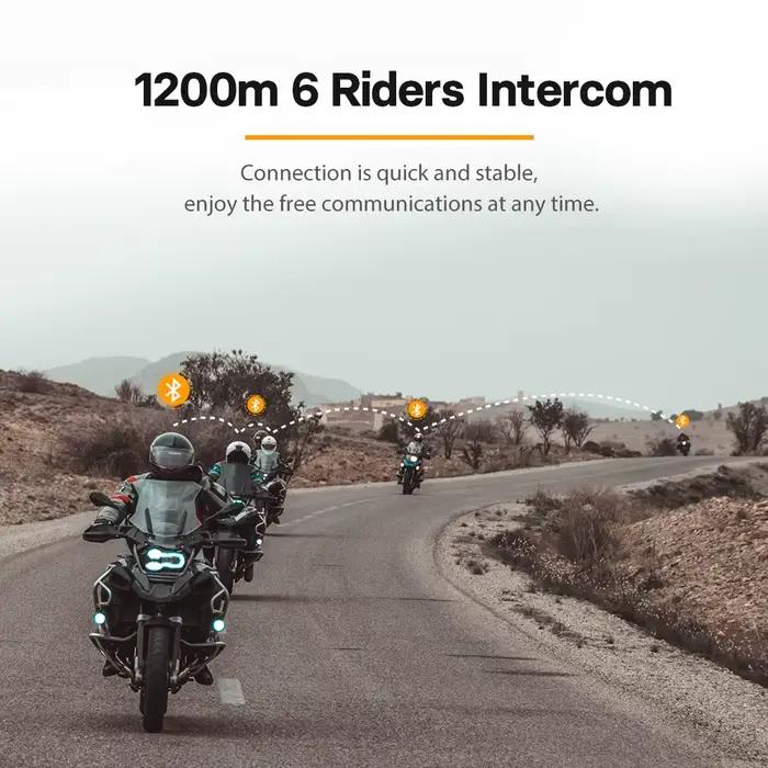 FreedConn moto interphone Bluetooth casque casque étanche musique partager BT 5.0 FM Radio commutate