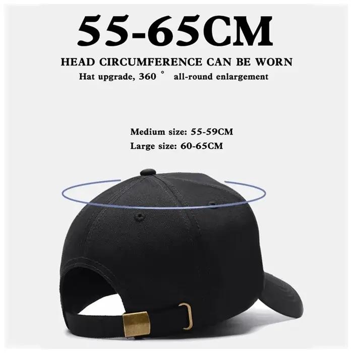 Casquette de Baseball haut de gamme pour hommes, chapeau à grande circonférence de la tête, casquettes approfondies et élargies