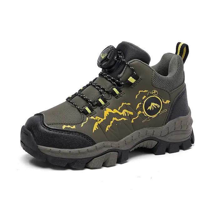 Chaussures de randonnée antidérapantes pour enfants, chaussures d'extérieur chaudes pour enfants, al