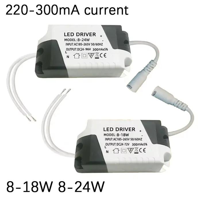Pilote LED AC 85V-265V à DC 24V 8-24W, panneau de plafonnier, adaptateur d'alimentation, transformat