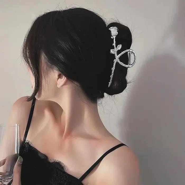 Pince à cheveux creuse vintage pour femmes et filles