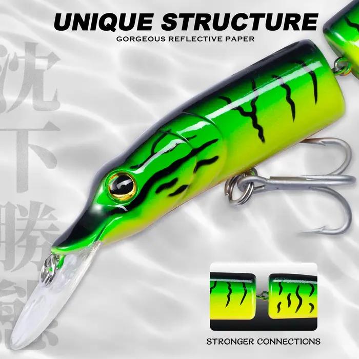 Leurre Hunthouse Pike Minnow Appât Dur Minnow Artificial Swimbait Pour Pêche en Mer Rivières Lacs Occasions Spéciales
