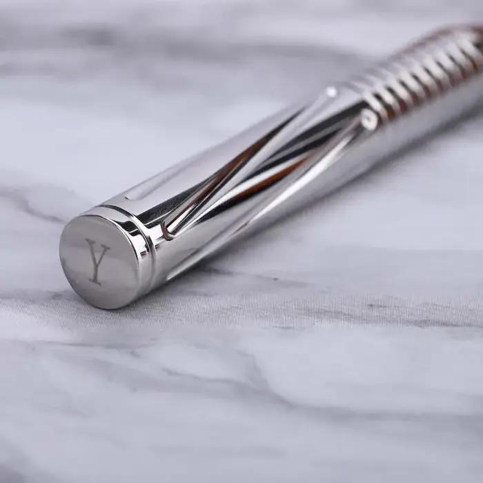 Yaqi – poignée de rasoir de sécurité pour hommes, en acier inoxydable poli