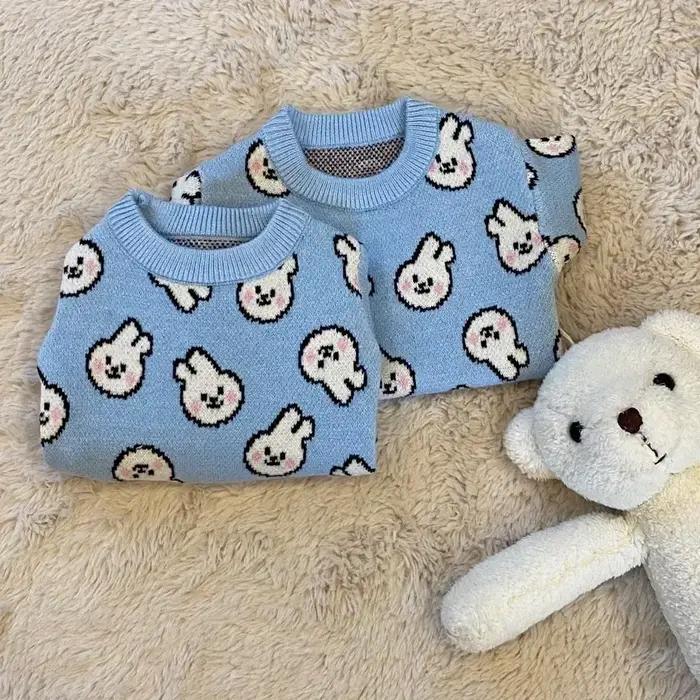 Pull tricoté pour chien Blue Rabbit, vêtements d'automne et d'hiver, chemise de base pour chat Teddy, pull chaud pour chiot XS-XL