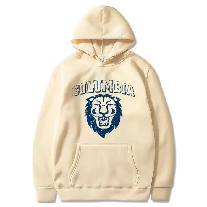 Sweat à capuche classique imprimé couleur unie Columbia Automne-Hiver 2026 – Vêtement décontracté quotidien