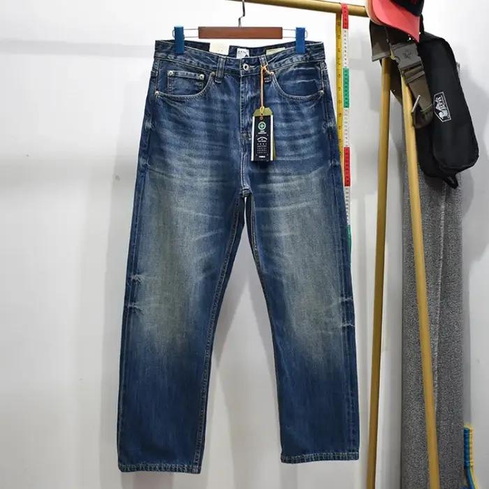 Jean en denim selvedge lavé 100 % coton 12