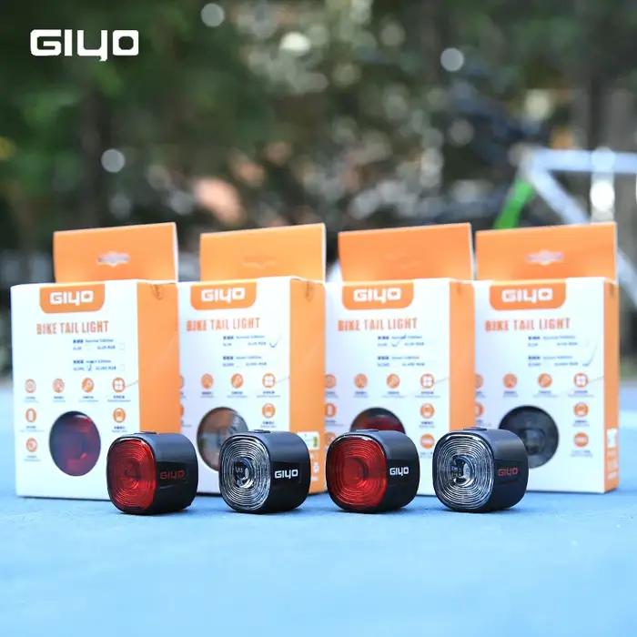 Feu arrière intelligent de vélo Giyo avec freinage intégré, étanche IP66, 6 modes d'éclairage, haute
