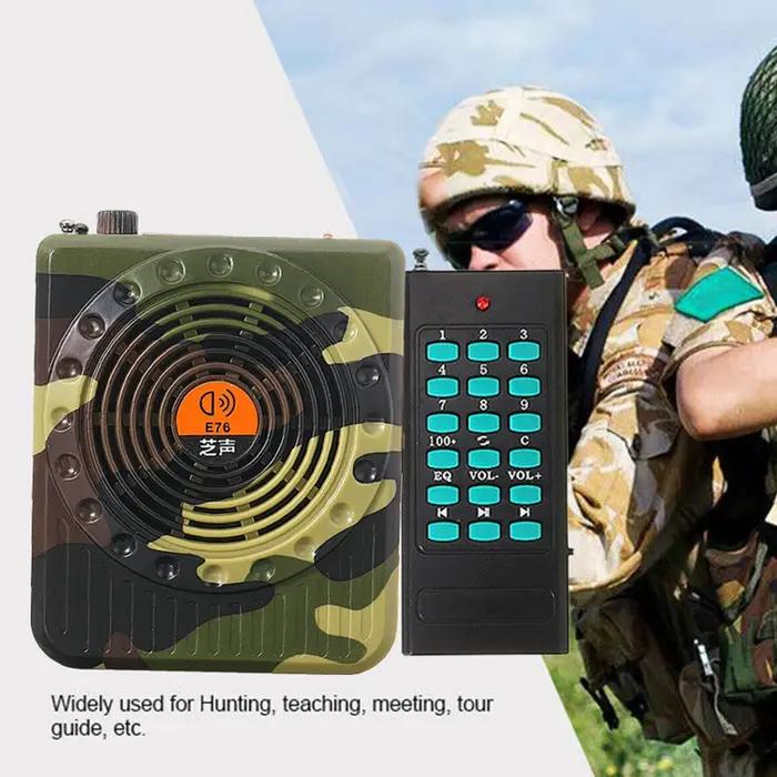 Amplificateur son chasse E76 Remote - Haut-parleur appelant professionnel compact pour décoys électroniques
