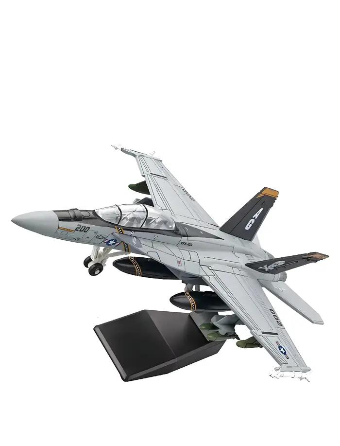 Modèle d'avion de chasse F/A-18 Super Hornet Bounty Hunter VFA-2 à l'échelle 1:72