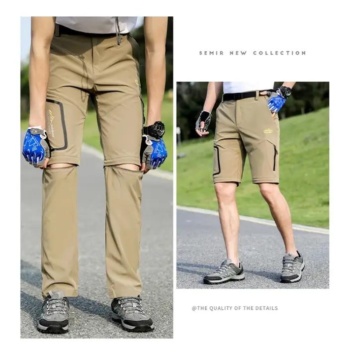 Pantalon randonnée démontable couple homme femme printemps camping trekking respirant séchage rapide outdoor