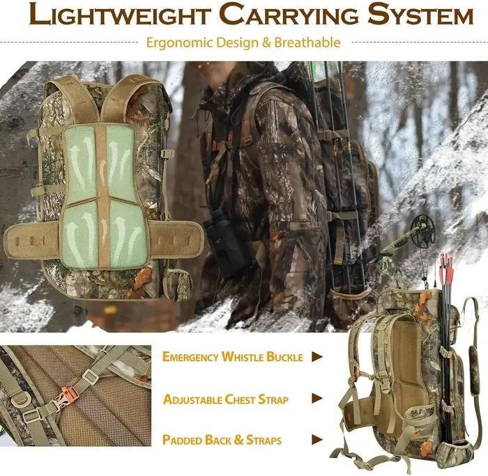 Sac à dos de chasse à l'arc pour hommes