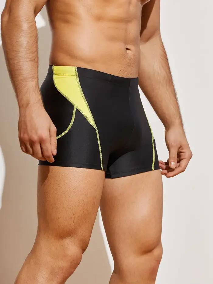 Maillot de bain boxer professionnel pour hommes, pantalon de natation à compression à séchage rapide