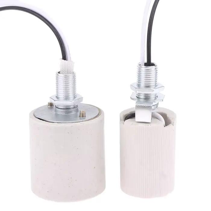 Support de lampe à vis en céramique E14/inda, lumière LED, adaptateur de degré de chaleur, usage dom