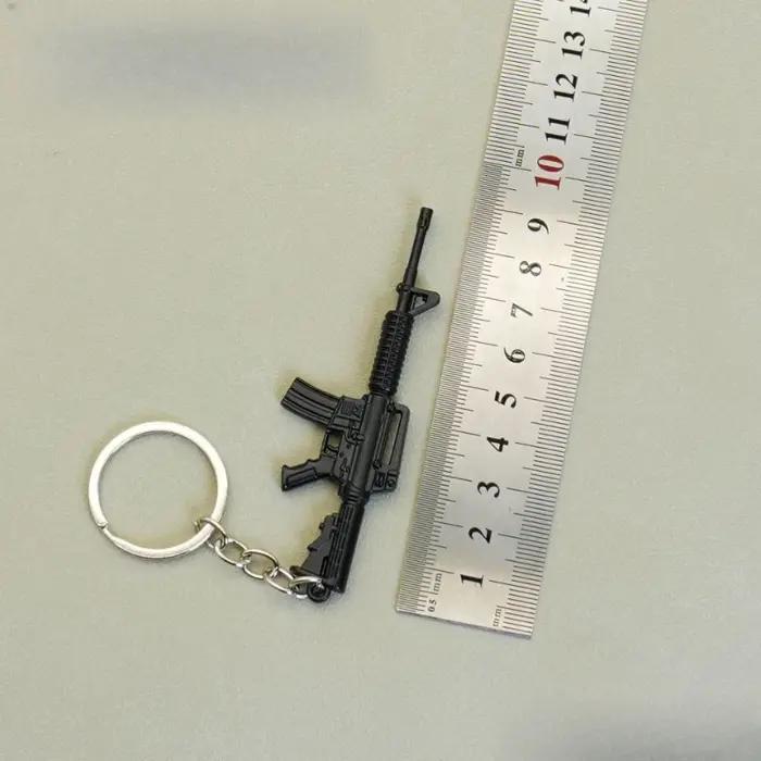 Mini pistolet périphérique de jeu de paix, 9cm/3,54 pouces, porte-clés M4A1 Barrett, modèle d'arme e