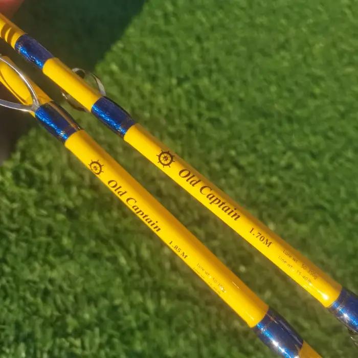 Canne à pêche Old Captain 1,6 m (5 pieds) très résistante, pointe solide, pour bateau, casting XH, p