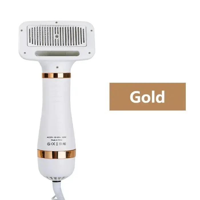 Sèche-cheveux silencieux 2 en 1 pour animaux de compagnie, sèche-cheveux et peigne pour chien, bross