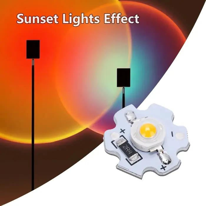 10 pièces 12V 24V DC LED haute puissance couleur unique perle 1W 3W avec plaque d'aluminium blanc ch