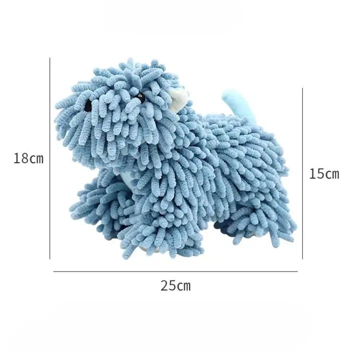 Serviette à main en chenille pour chiot, douce et absorbante, motif chien de dessin animé, pour cuisine et salle de bain, chiffon de séchage des mains, décoration mignonne pour la maison, serviette es