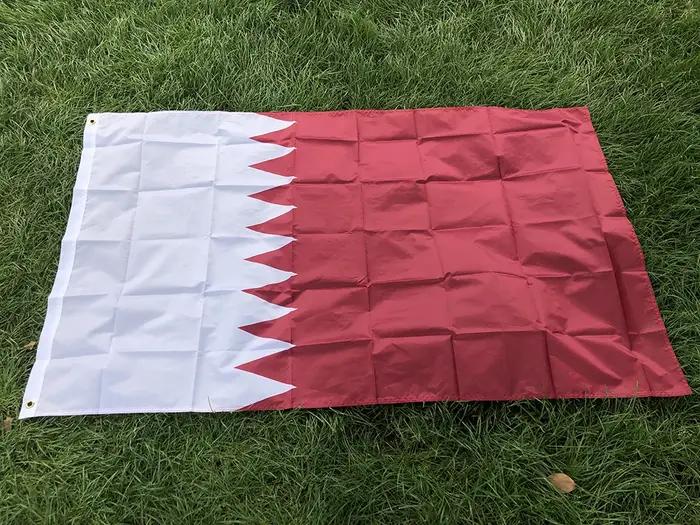 Drapeau national du Qatar SKY F FLAG en polyester pour décoration intérieure et extérieure occassions spéciales
