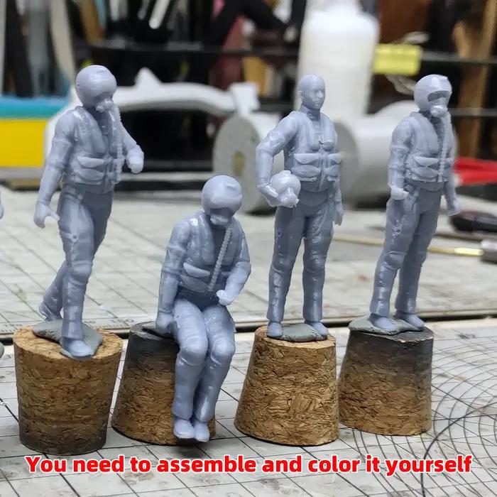 Kit de Modélisme Militaire - Avion de Chasse Moderne, Bombardier, Hélicoptère et Soldats de l'Armée de l'Air Figurines Militaires à Assembler Occasions Spéciales