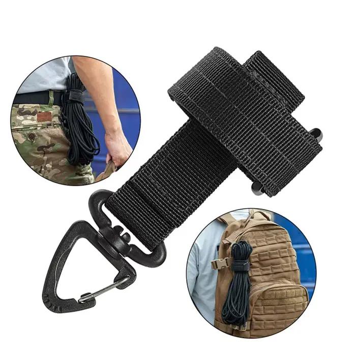 Gants en Nylon multi-usages, gants de travail à crochet, Clip de sécurité, corde d'escalade tactique