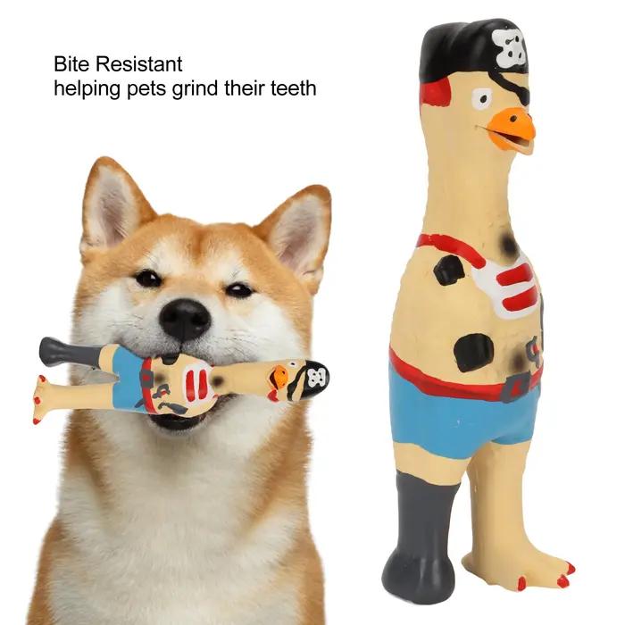 HOOPET jouets pour chiens de compagnie poulet hurlant presser son jouet pour chiens Super Durable drôle grinçant jaune caoutchouc poulet chien jouet à mâcher