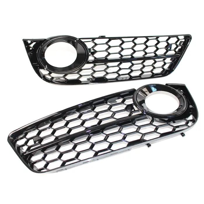 Calandre de phare antibrouillard pour pare-choc avant de voiture, couverture en maille nid d'abeille