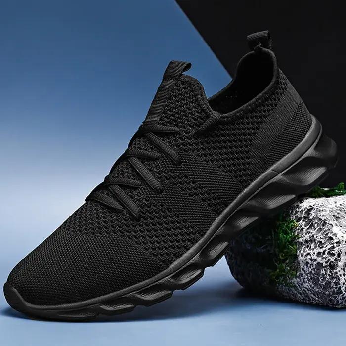 Chaussures de course en maille pour hommes, l'offre elles souples, résistantes à l'usure, chaussures
