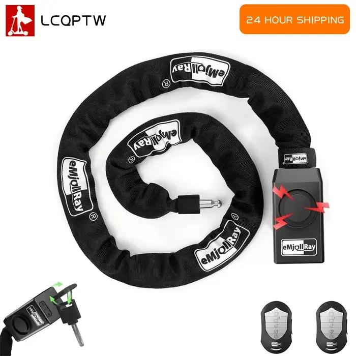 Antivol à chaîne avec télécommande sans fil et alarme pour trottinette électrique Ninebot Max G30 G2