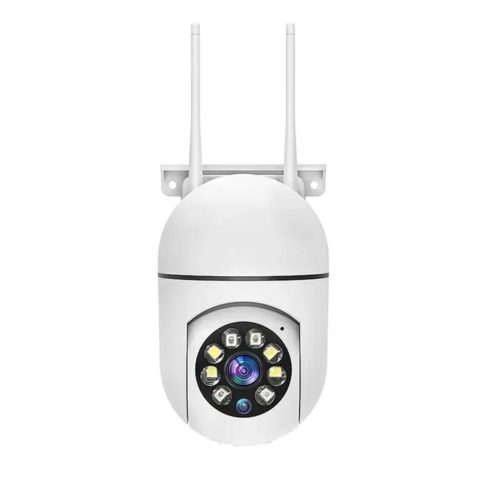 Caméra de sécurité extérieure A7 1080P WiFi PTZ avec zoom 4x et audio - Surveillance réseau sans